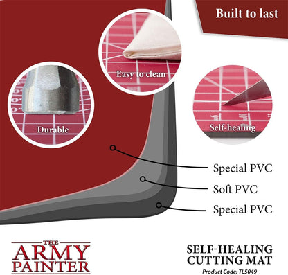 The Army Painter, Self-Healing Cutting Mat, Double Sided PVC Non-Slip, A4