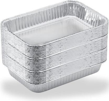 Drip Pans for Weber, Disposable Aluminum Foil Grease Trays for Weber Grills, Universal Replacement Liners for Weber Series, 8.6" x 6" - 20 Pcs