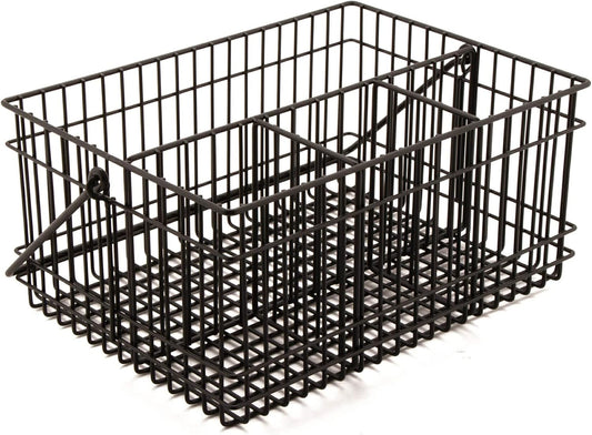 G.E.T. WB-315-MG Heavy Duty Iron Wire Utility Storage Basket/Bin with Handles, 11" x 8" x 8"