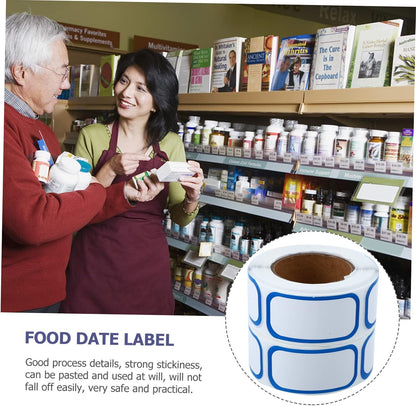 Generic 6Rolls Date Label Stickers for Food Containers Removable and Residue for Organization and Expiration Date Tracking and Easy to Write