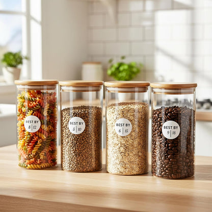 600pieces Expiration Date Stickers Day Dots Food Labels Dot Stickers 1 Inch Waterproof Spice Labels Sticker for Food Containers Storage Freezer Restaurant Foodsaver Service Prep, Best by Label