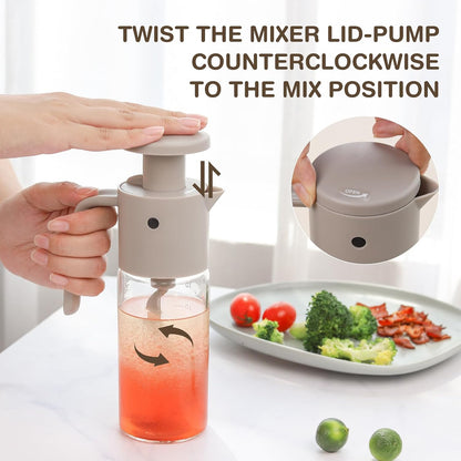 Vucchini Salad Dressing Mixer Shaker 10oz