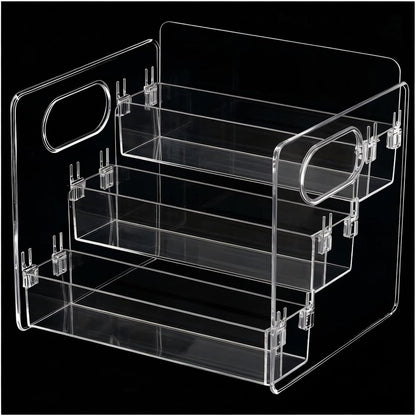 2 Pcs Seasoning Packet Organizer with Detachable Dividers, Storage Organizer Box for Cabinet, Kitchen Snacks Spice Packets Organizer and packet organizer pantry