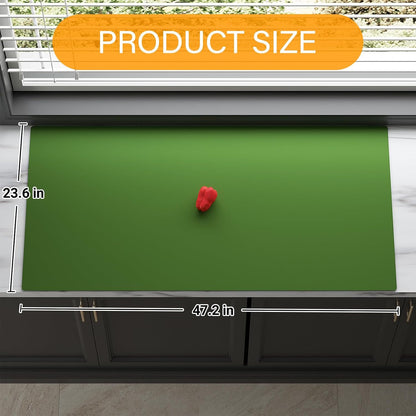 Food Grade Silicone Table Protector Mat 47x24 Inch, Heat Resistant Desk Pad for Baking/Painting/Resin/Welding, Non-Slip Waterproof Surface Easy Clean (3 Colors) (Gray)