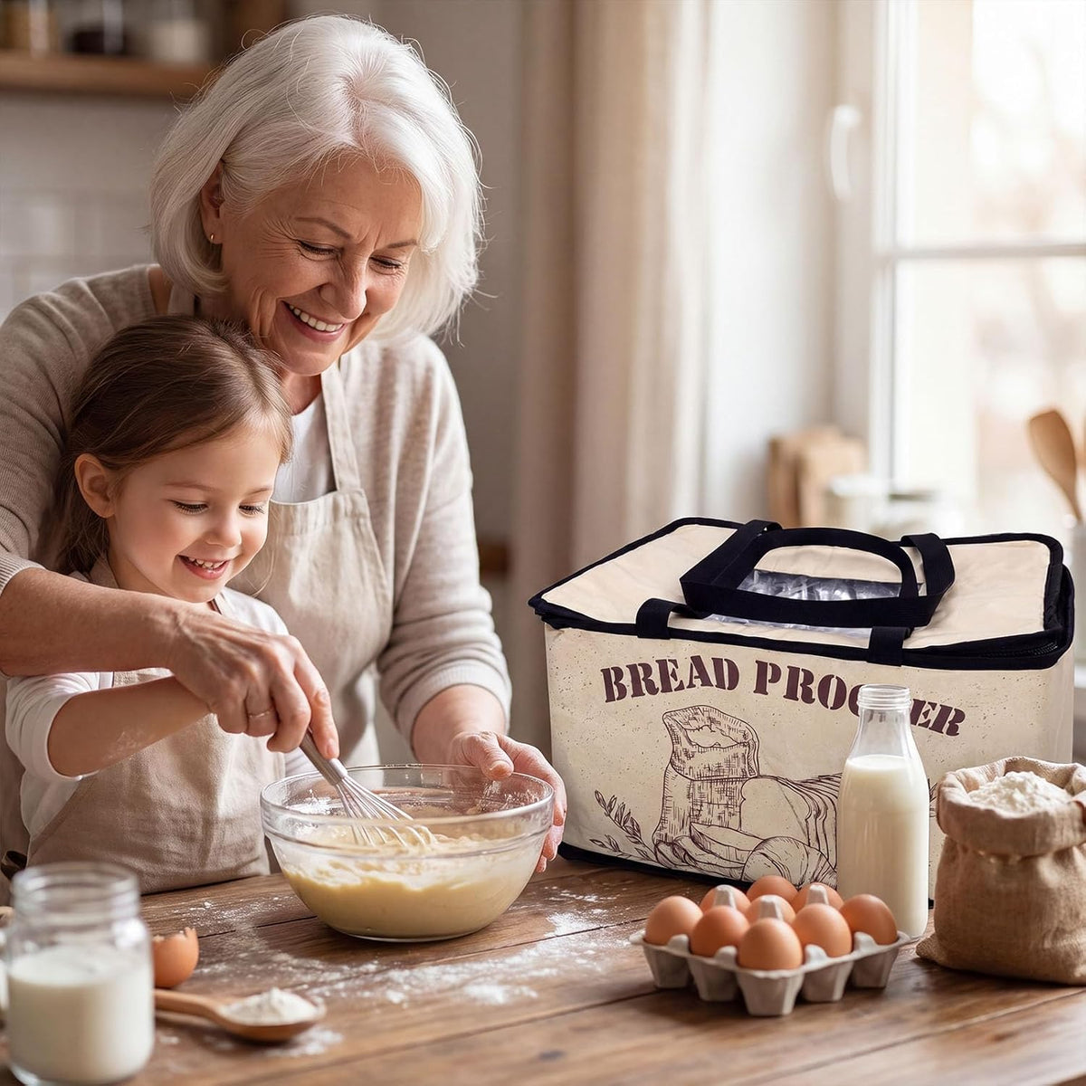 Foldable Bread Proofing Box, 50–113℉ Temp Control &Timer for Dough, Yogurt