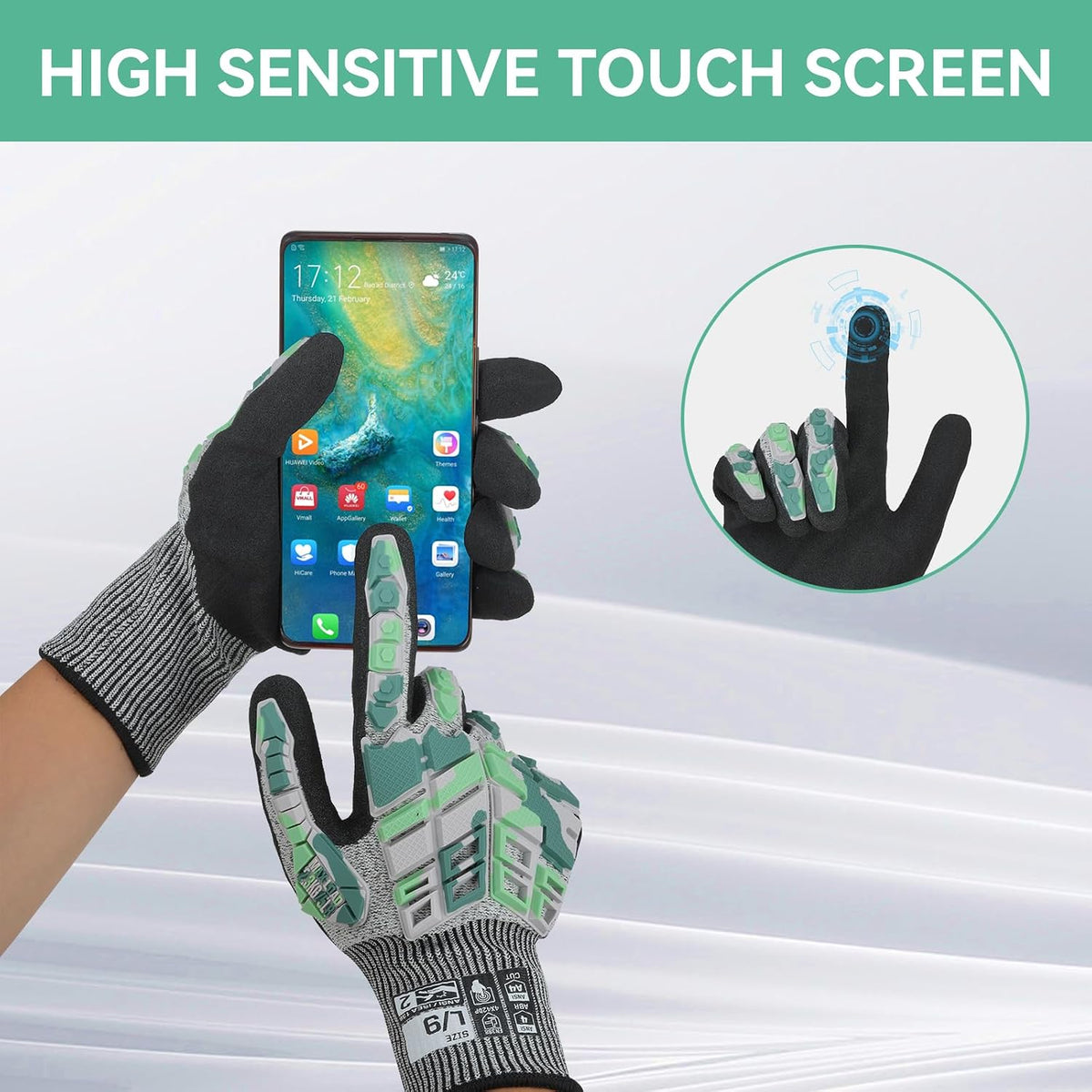 Safety Work Gloves,Impact Gloves for Men Women