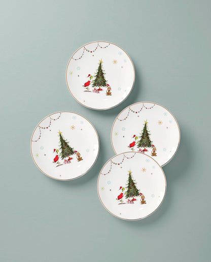Lenox 898096 Merry Grinchmas Chip & Dip Bowl, Christmas Dishes, Festive Holiday Serveware