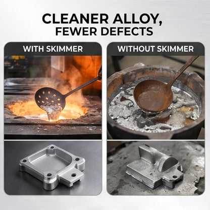 Metal Casting Skimmer Ladle Set with Gloves