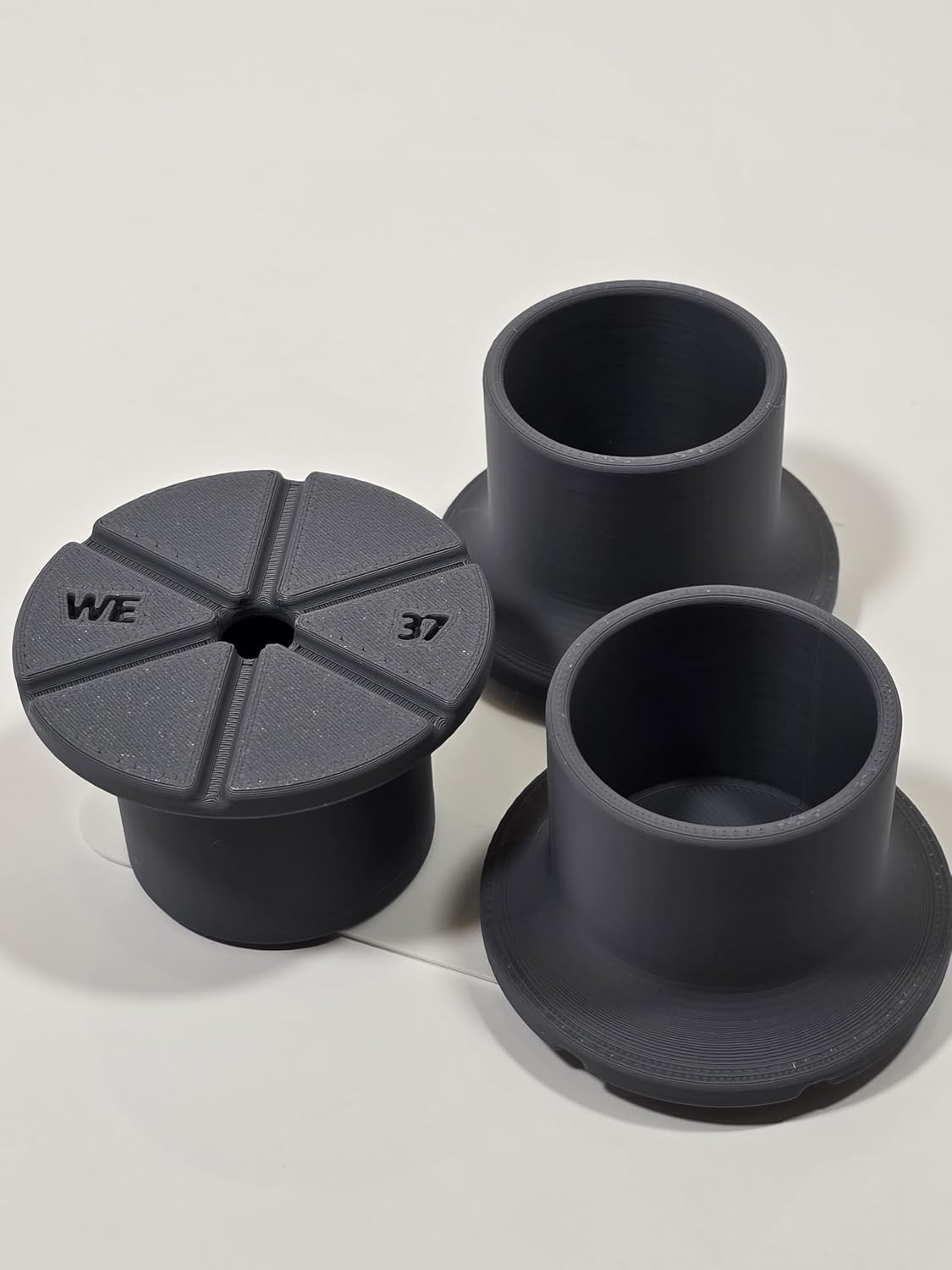 Upside Down Bottle Holder Set for Condiments and Sauces, Frustration Reducing with Drainage Anti-Slide System, Fridge and Pantry Compatible (3 of Size 37 - Dark Gray)