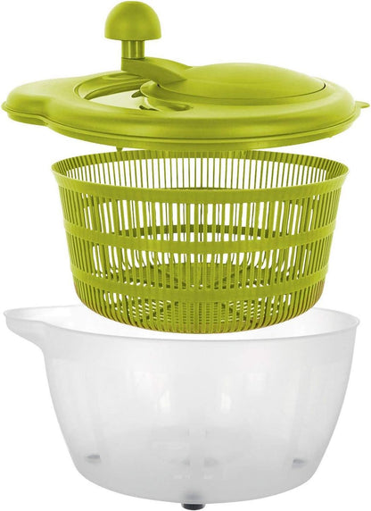 Westmark Germany Vegetable and Salad Spinner with Pouring Spout (Red/Clear)