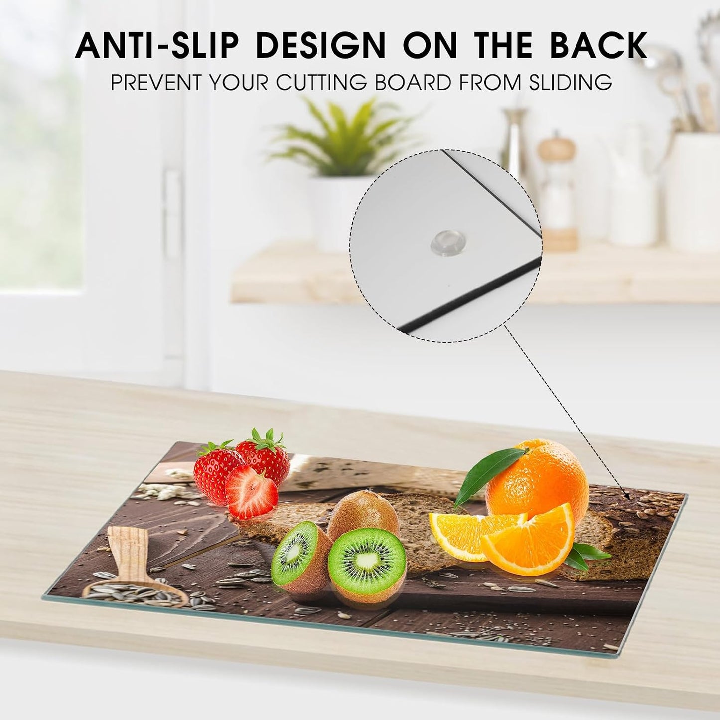 JAMBALAY Tempered Glass Cutting Boards for Kitchen, Gold 12"x8" & 16"x12" Glass Cutting Board Set with Marble Design, With Non Slip Foot, Shatter and Heat Resistant, Dishwasher Safe