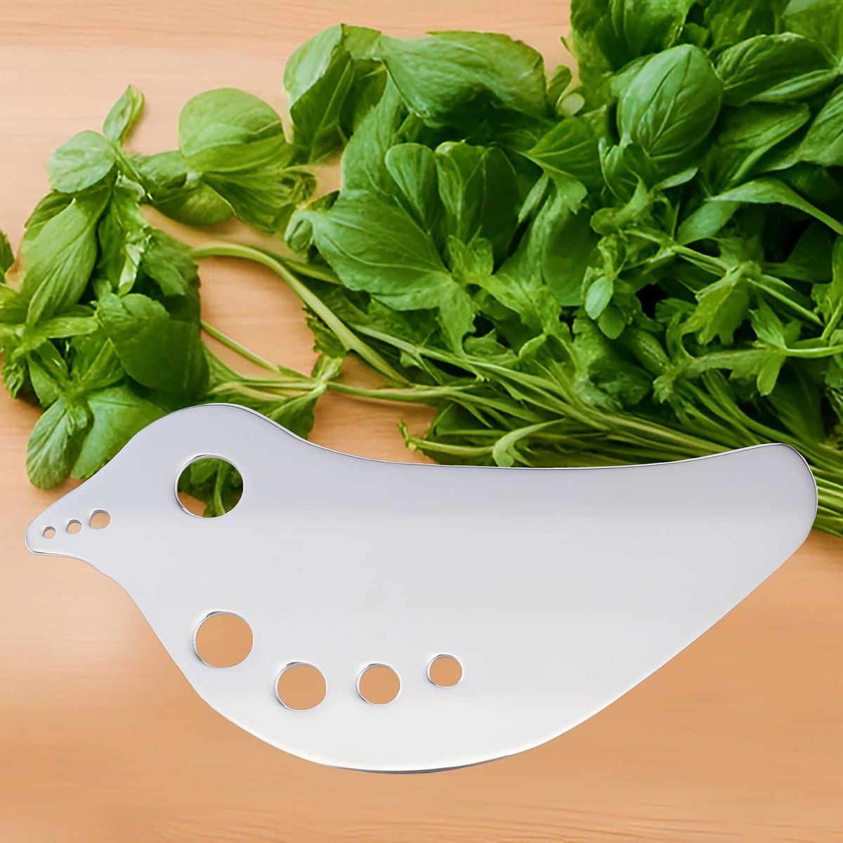 Herb Stripper Tool – Stainless Steel Kale Stripper Tool Stem & Leaf Remover with Handle for Chard and Collard Greens