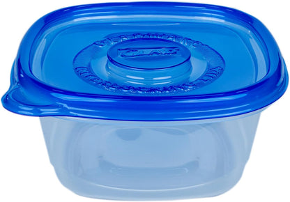Glad GladWare Tall Entree Food Storage Containers with Lids, Large Square BPA Free Plastic for Meal Prep and Lunches, Lock Tight Seal, Microwave and Dishwasher Safe, 42 Oz, 3 Count