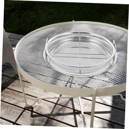 POPETPOP Stainless Steel Barbecue Tray Set for Outdoor Grilling Snacking and Baking Includes Grill Prep Trays Oil Drain Plate