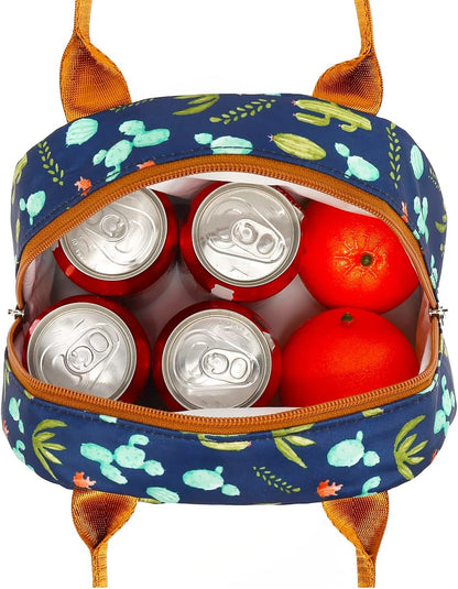 FlowFly Insulated Lunch Cooler Bag - Tote Bag Organizer for Women/Men, Black - Colors B