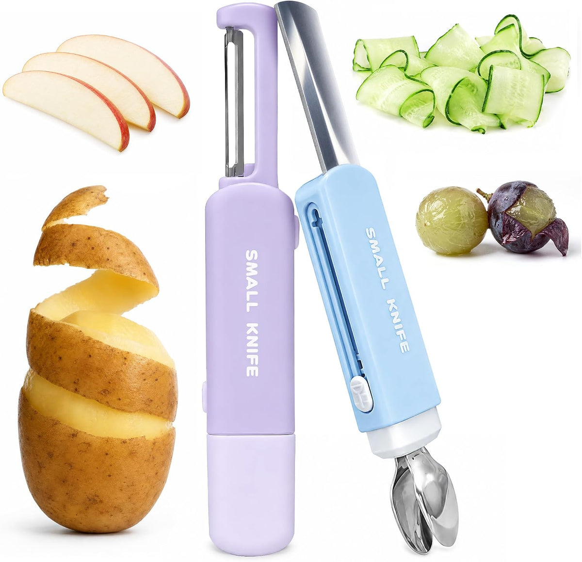 Fruit Vegetable Peeler for Kitchen, Multifunctional & Portable