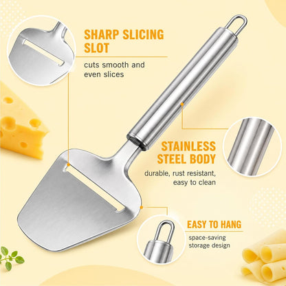 2Pcs Stainless Steel Cheese Slicer Cutter Plane Shaver