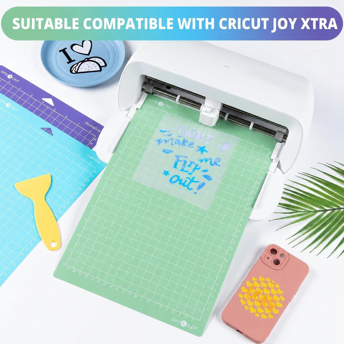 HTVRONT Cutting Mats 12x12, Compatible with Cricut Maker/Explore