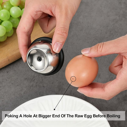 Egg Piercer, Egg Punch Tool Stainless Steel Needle with Anti-Slip Base