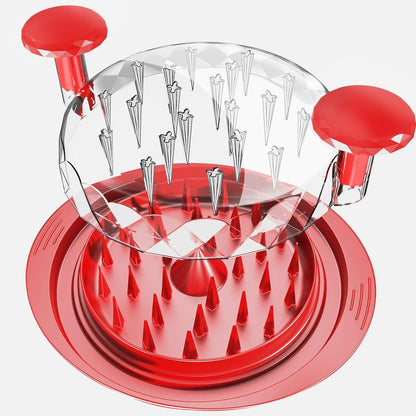 Chicken Shredder Tool Twist, 11" Heavy Duty Large Chicken Shredder, Meat Grinders Gadgets Machine, BPA Free, Strong Anti-Slip, Dishwasher Safe, Suitable for Pork Beef Chicken, Red