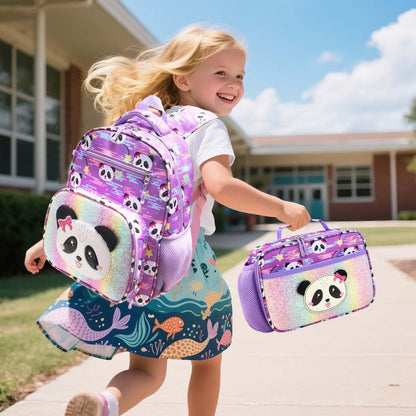 RHCPFOVR Kids Lunch Bag - Insulated Lunch Box for Boys Girls,Washable Lunch Bag and Reusable Toddler Leak-proof Lunchbox for School and Daycare - Colors B