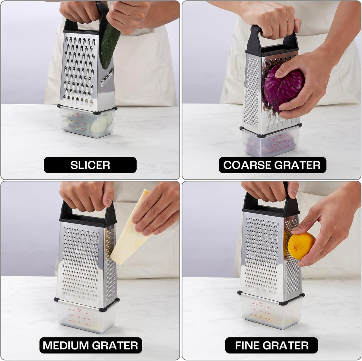 Rotary Cheese Grater Hand Crank - Cheese Shredder Hand Crank with Handle