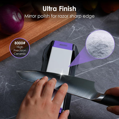 3-Sided 400/1000/8000 Grit Diamond Sharpening Whetstone Kit