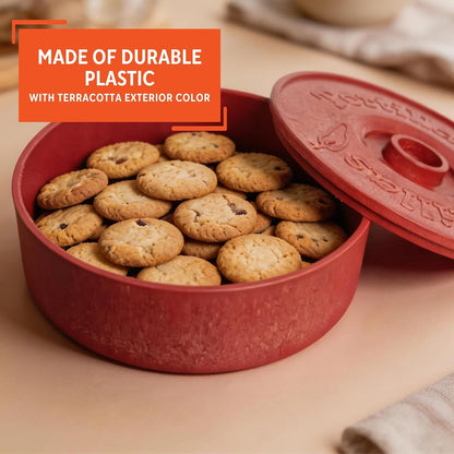 IMUSA 8 Inch Tortilla Warmer Microwave Safe, Terracotta