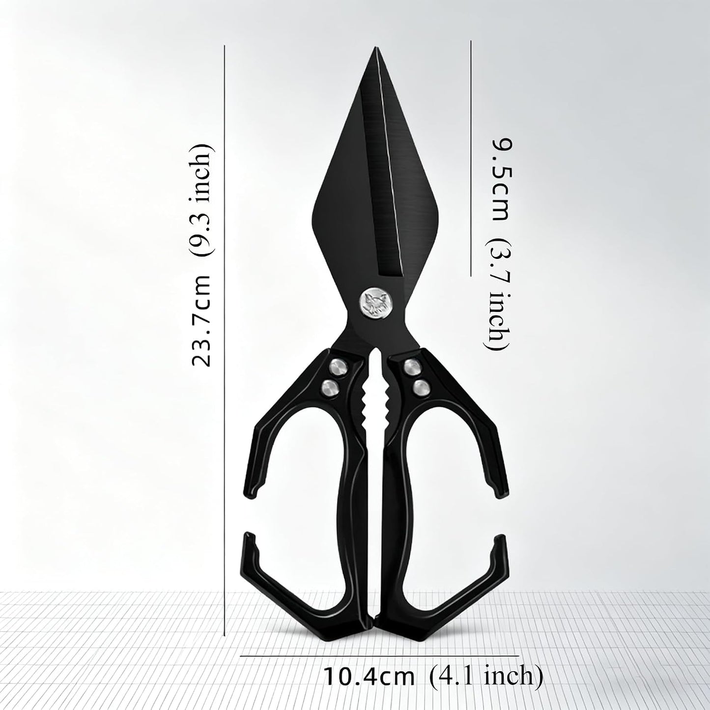 Multifunctional Heavy Duty Kitchen Shears,Kitchen Shears for Cutting Chicken,Kitchen Scissors for Food, Japanese High-Carbon Steel Culinary Poultry Shears, for Chicken,Meat,Fish,Bone Cutting(Silver)