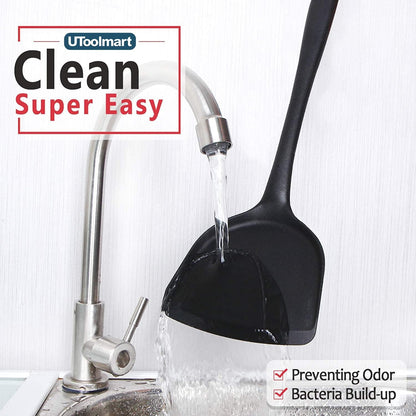 Silicone Wok Spatula, Non-Stick Heat Resistant Flexible Baking Spatula