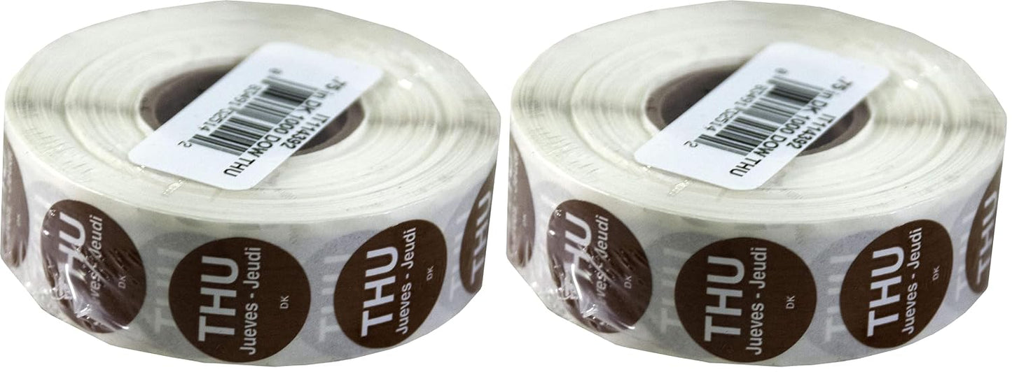 DayMark Safety Systems-IT1143926 Day of the Week 3/4" Circle Permanent Label, SAT (Roll of 1,000)