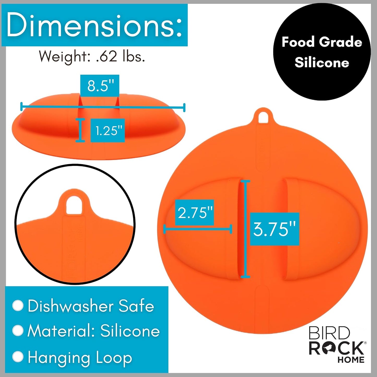 BIRDROCK HOME Collapsible Large BBQ Prep Tub w/Cutting Board, Multi-Function Grill Caddy w/Colander & Lid, Portable Silicone Dish Bowl for Picnic, Tailgate, Camping - Black