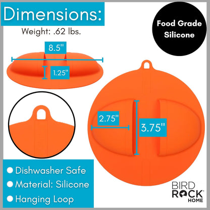 BIRDROCK HOME Collapsible Large BBQ Prep Tub w/Cutting Board, Multi-Function Grill Caddy w/Colander & Lid, Portable Silicone Dish Bowl for Picnic, Tailgate, Camping - Black
