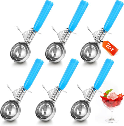 Reallnaive Ice Cream Scooper with Trigger, 4 oz, Gray