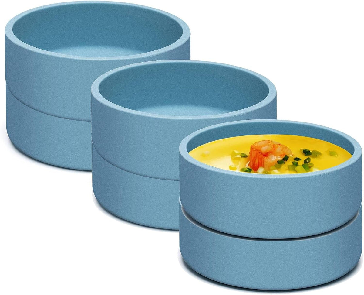 Egg Poacher Set of 3, Silicone Egg Poaching Cups with Lids for Microwave Egg Cooking, Toaster Oven Air Fryer Egg Mold Nonstick Poached Egg Maker