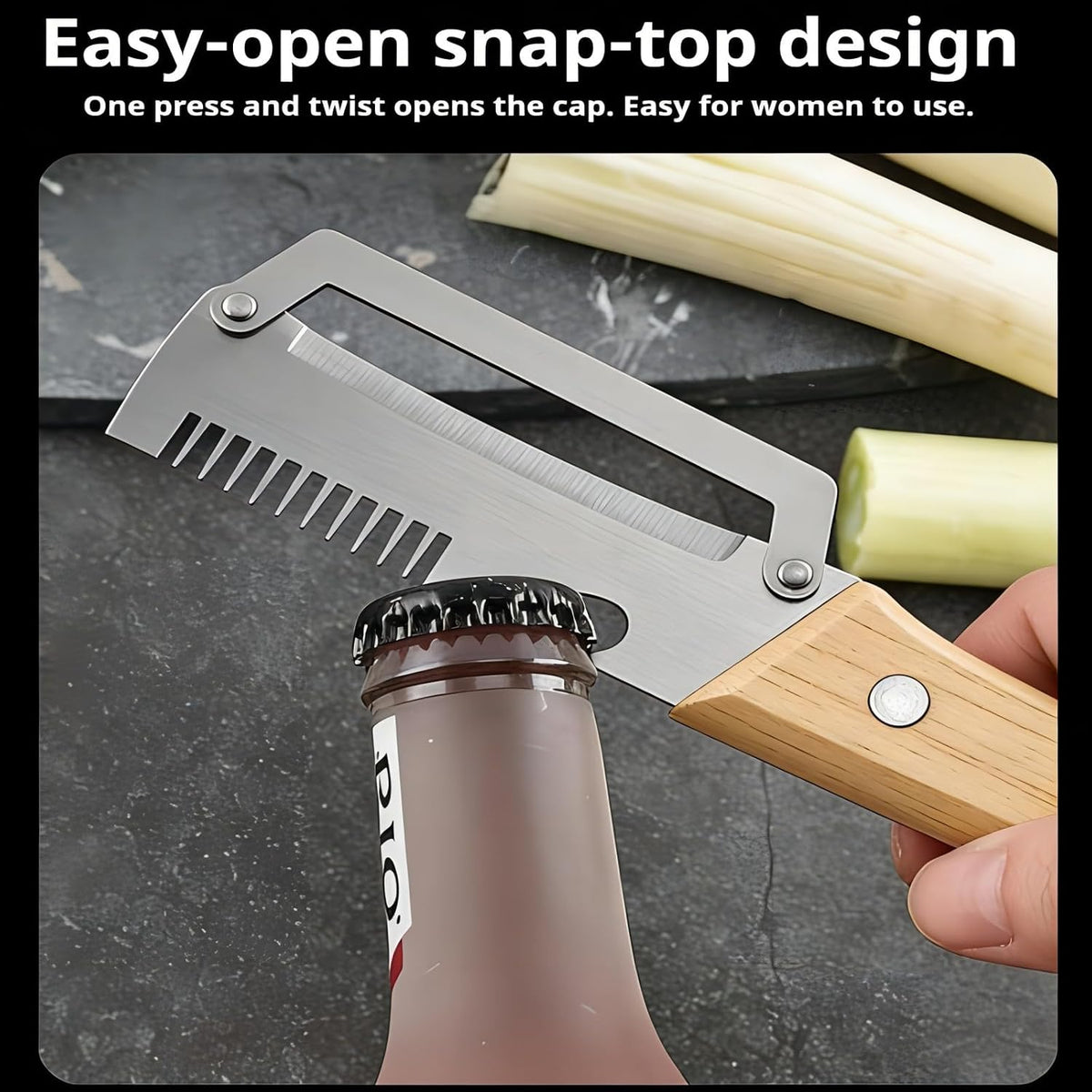 vegetable peeler，3 in 1ultra-sharp stainless steel blade, suitable for peeling fruits and vegetables, with bottle opener, (1PCS)