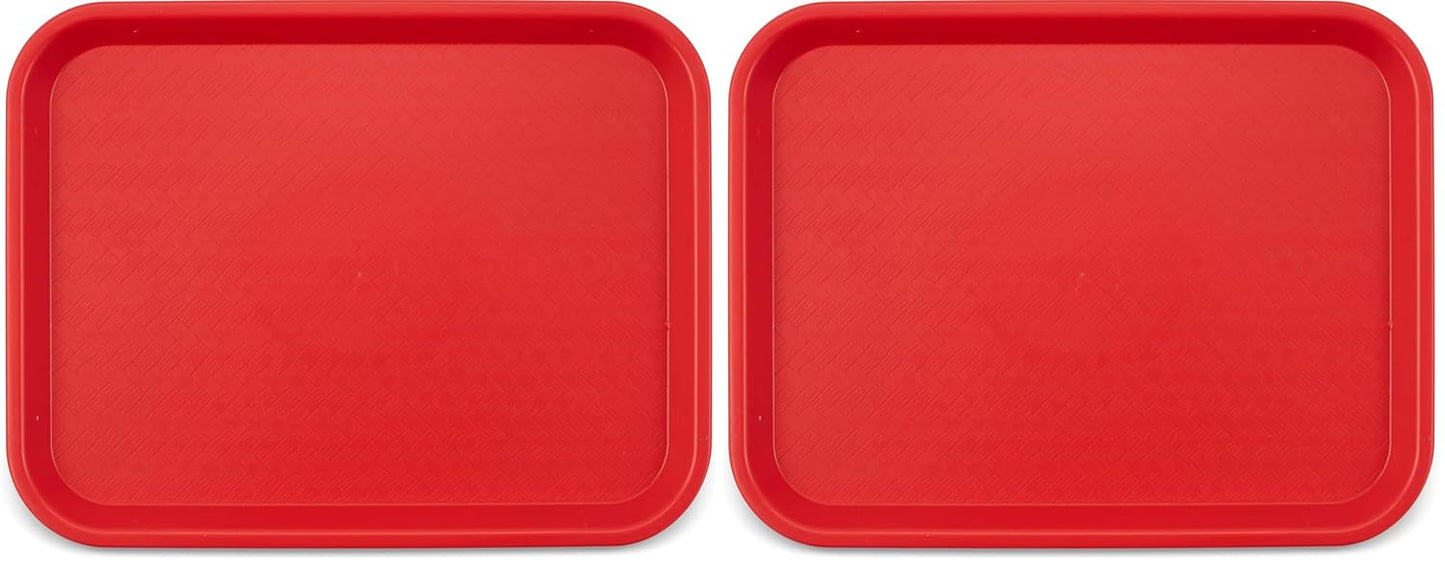 Carlisle FoodService Products CT101403 Cafe Standard Plastic Cafeteria/Fast Food Tray, NSF Certified, BPA Free, 14" Length x 10" Width, Black