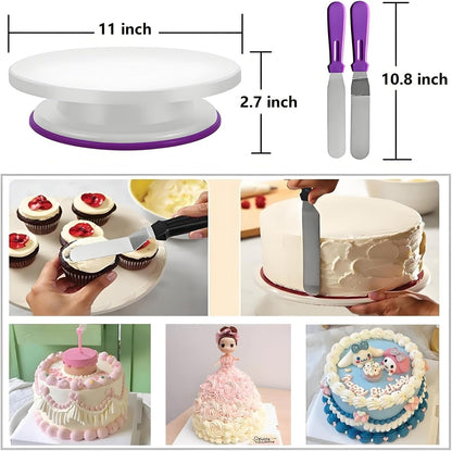 ANSLYQA Cake Decorating Kit, 193 Pcs Baking Tools (Blue)