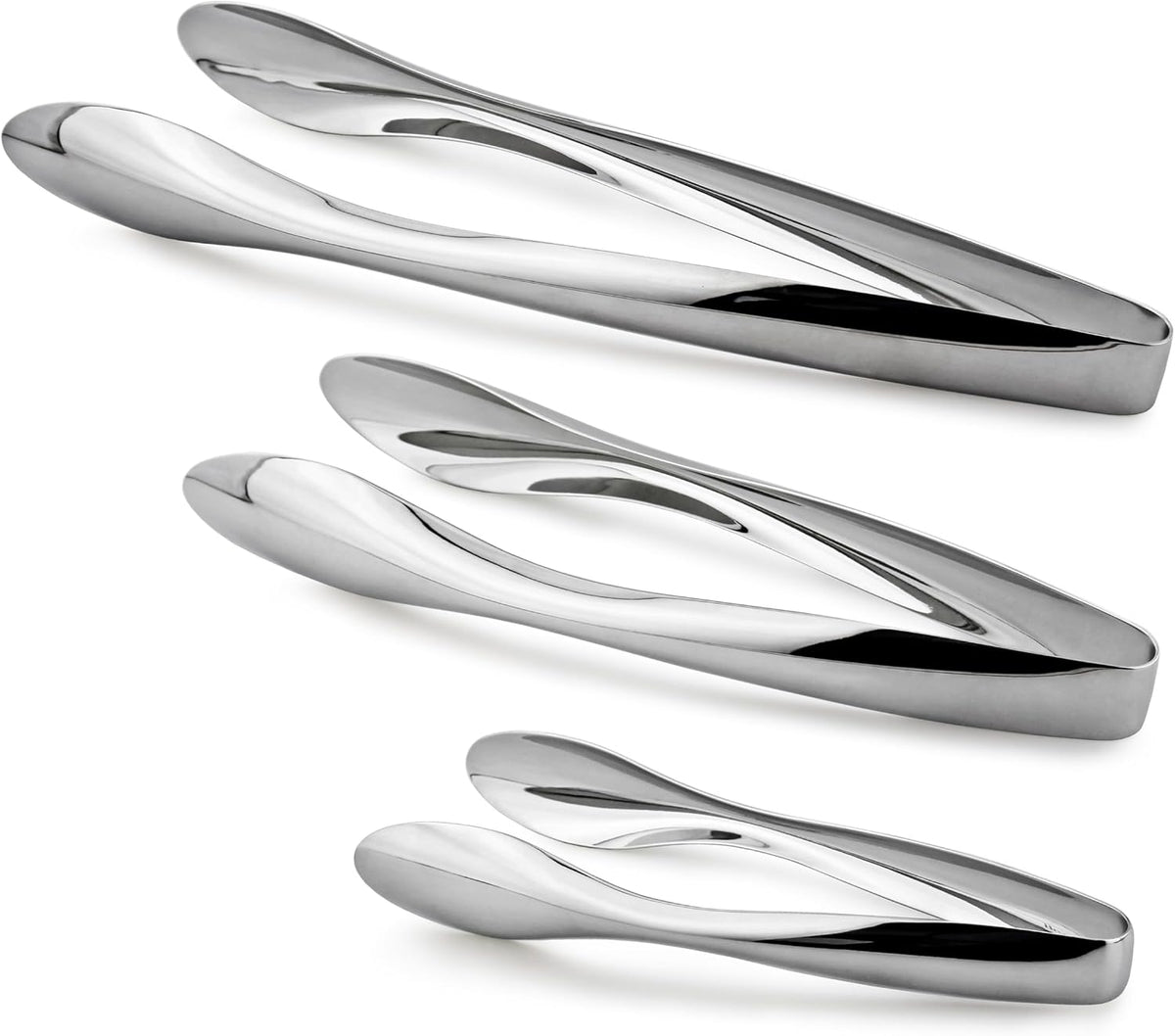 CUISINOX Polished stainless steel serving tongs,6 Inch -Durable Kitchen & Buffet tool