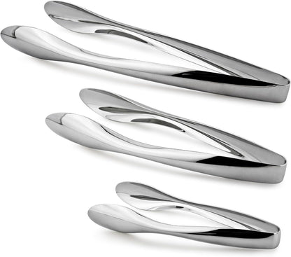 CUISINOX Polished stainless steel serving tongs,6 Inch -Durable Kitchen & Buffet tool