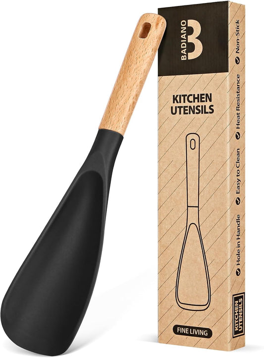 Badiano Silicone Cooking Spoon for Nonstick Cookware, Multi-function,11.4in