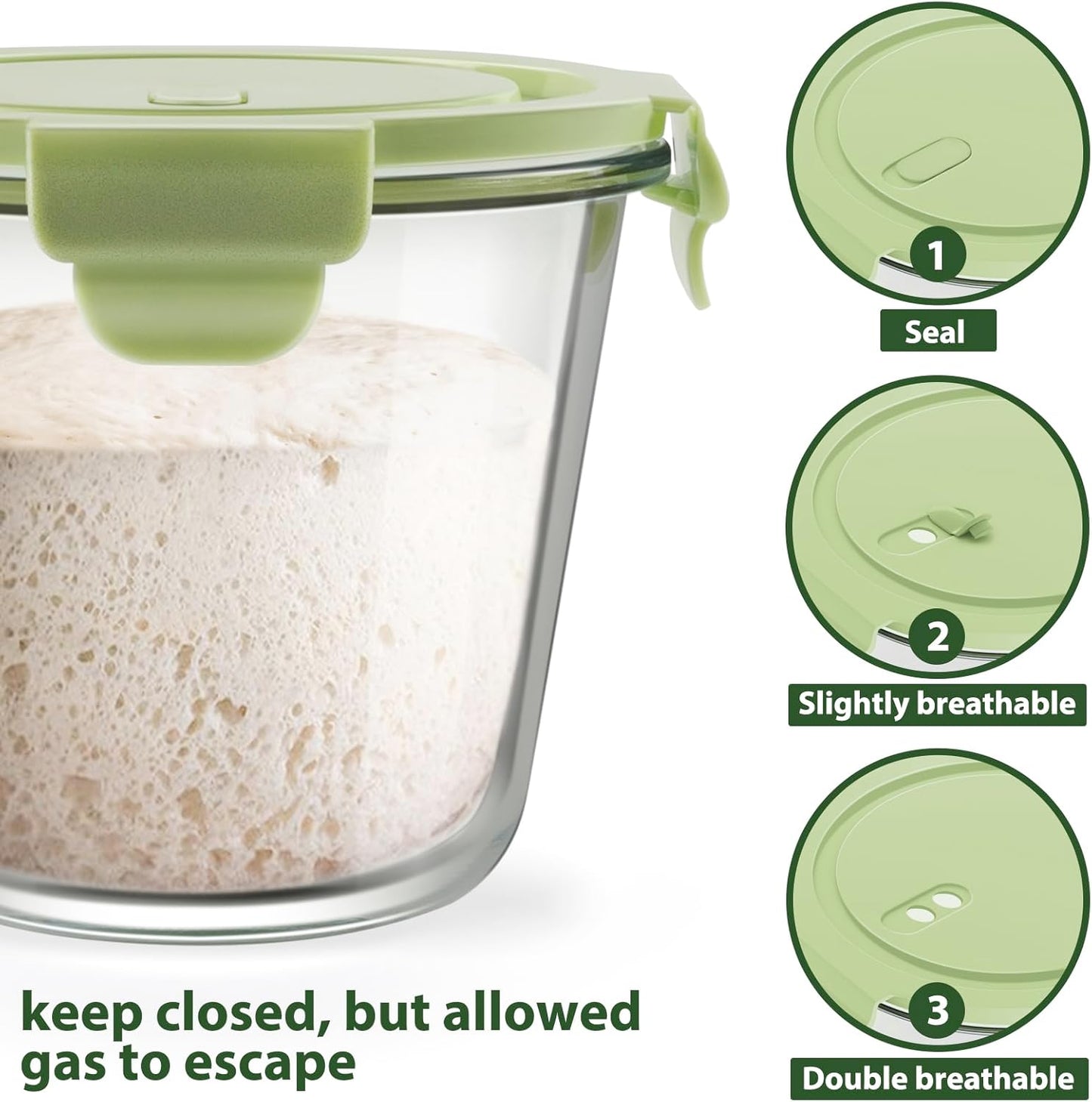 Freshmage 23oz Glass Meal Prep Containers with Lids, Airtight 3-Cup Glass Storage Containers Set, Heat-Resistant BPA-Free for Soup, Leftover, Microwave, Dishwasher, and Freezer Safe (6 Packs)