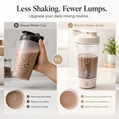 Electric Salad Dressing Shaker Automatic Mixer Cup 400ml 14OZ