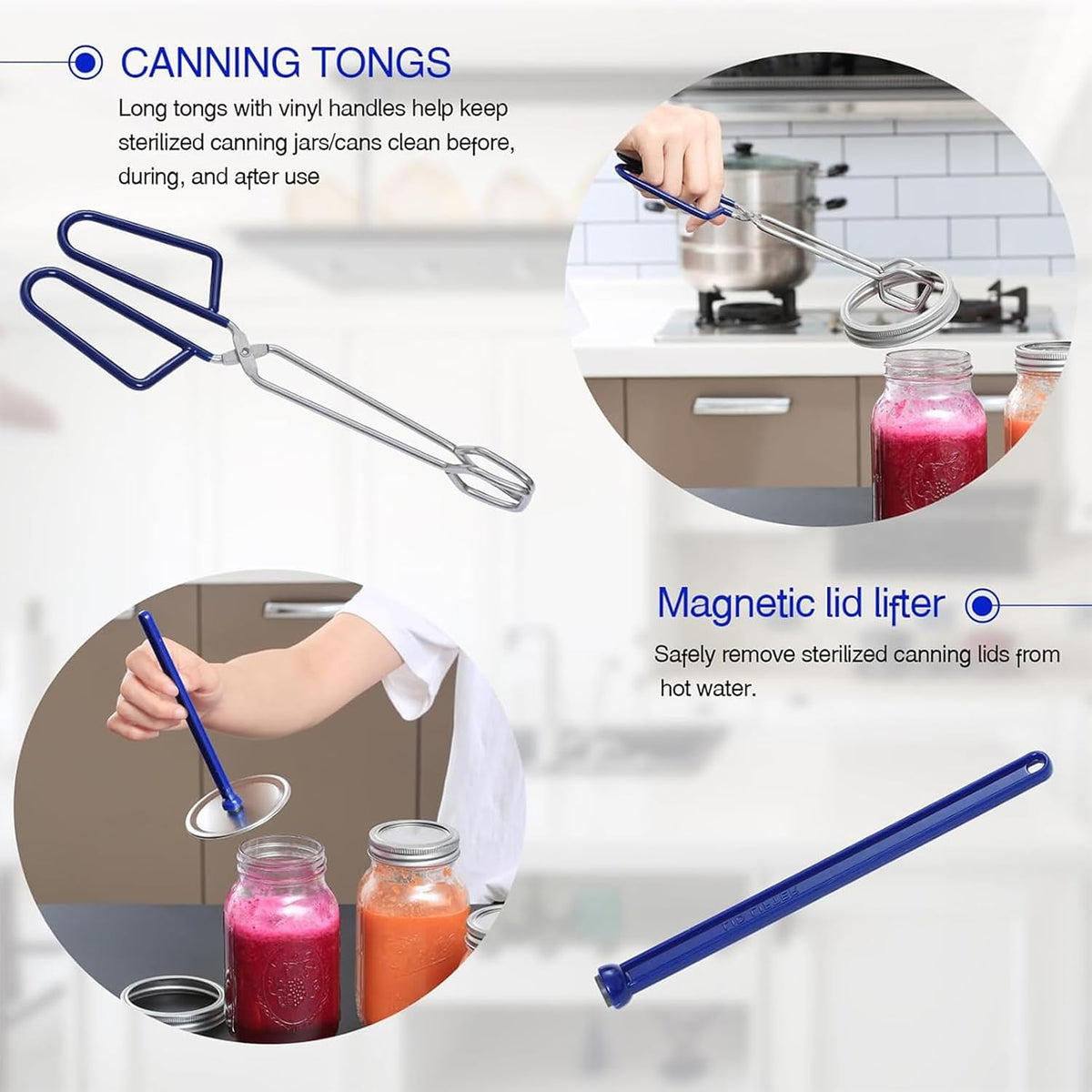 7 Pieces Canning Supplies Kit, Red