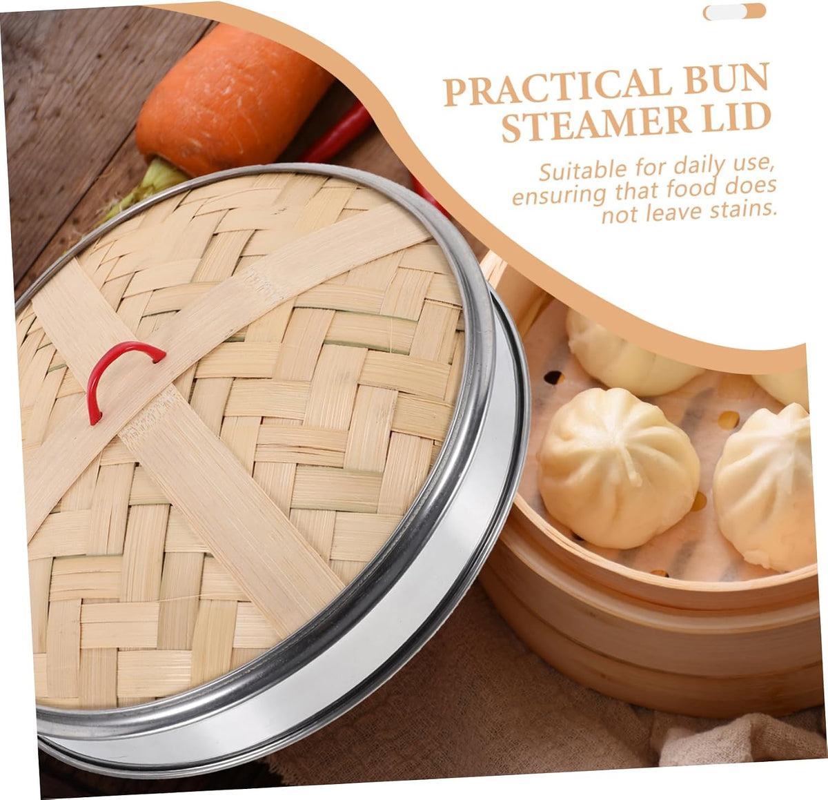 Bamboo Steamer Basket Cover Bamboo Steamer Cover Lid Replacement