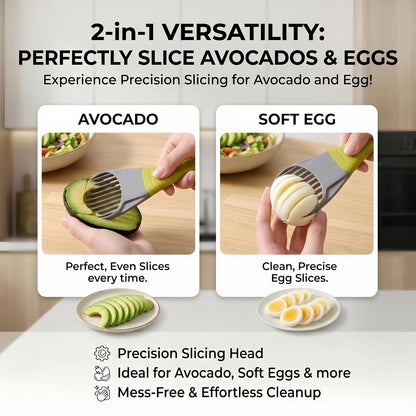 7.5 x 2.6 x 0.4 Inch Avocado Slicer Tool - 3 In 1 Peeler And Slicer Tool, Avocado Cutter For Avocados - Plastic