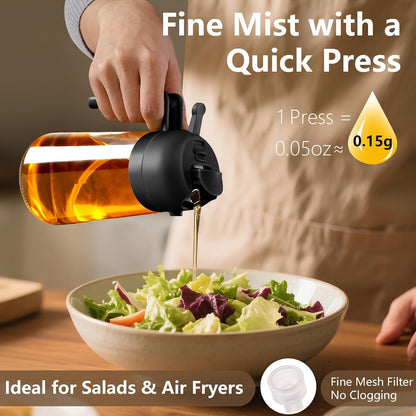 SWEET VIEW Olive Oil Sprayer for Cooking 16oz/470ml