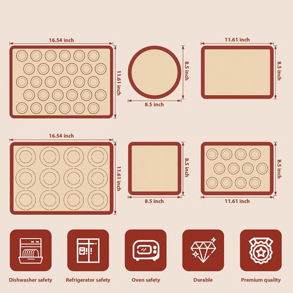 Silicone Baking Mat, Nonstick & Reusable