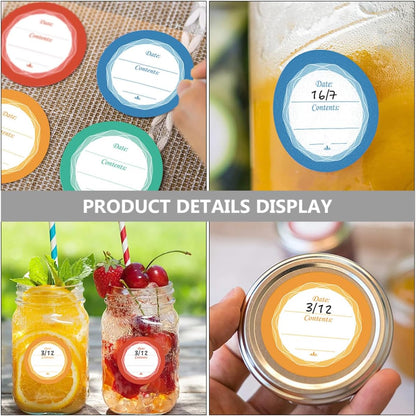 60pcs Removable Waterproof Date Labels for Food Storage Blank Handwriting Stickers for Kitchen Office Multi-Function Decorative Bottle Stickers