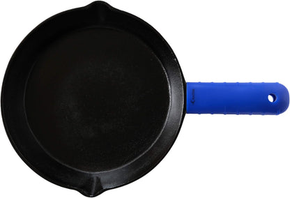 Silicone Hot Handle Holder, Potholder (Extra Thick Red) for Cast Iron Skillets, Pans, Frying Pans & Griddles, Metal and Aluminum Cookware Handles - Sleeve Grip, Handle Cover